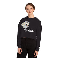 Queen Cropped Hooded Sweatshirt