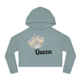 Queen Cropped Hooded Sweatshirt