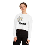 Queen Cropped Hooded Sweatshirt