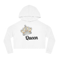 Queen Cropped Hooded Sweatshirt