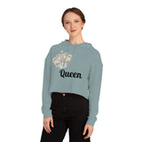 Queen Cropped Hooded Sweatshirt